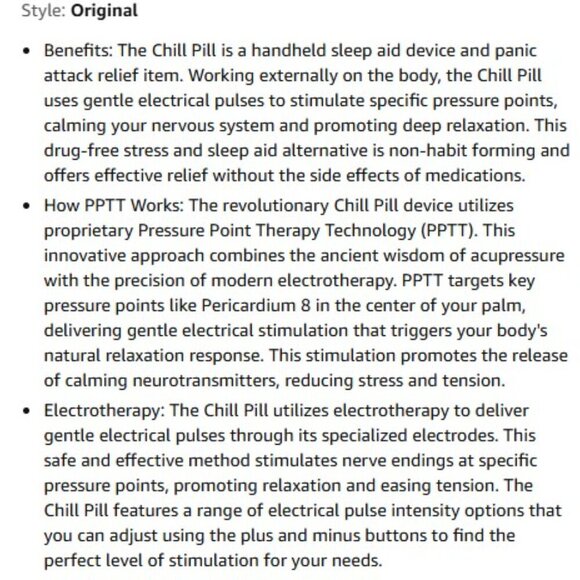 The Chill Pill Sleep Aid Device - New in box - Picture 15 of 16